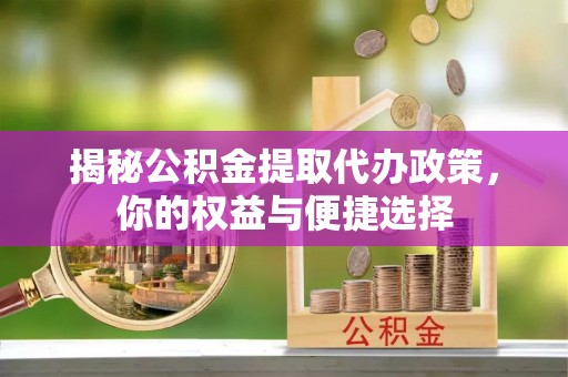 乐陵揭秘公积金提取代办政策，你的权益与便捷选择