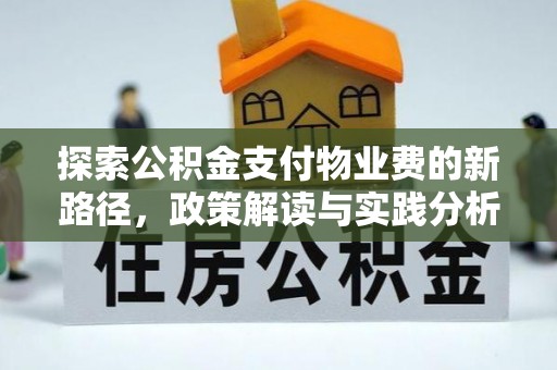 乐陵探索公积金支付物业费的新路径，政策解读与实践分析