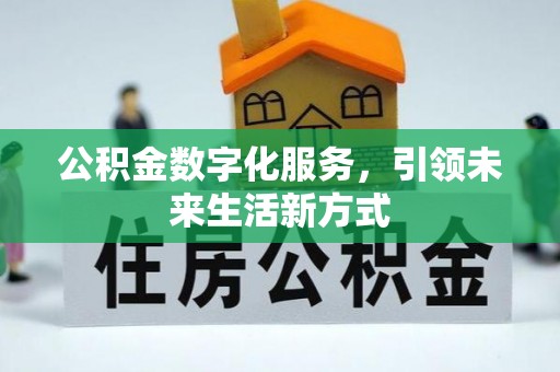 乐陵公积金数字化服务，引领未来生活新方式