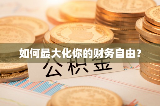 乐陵如何最大化你的财务自由？
