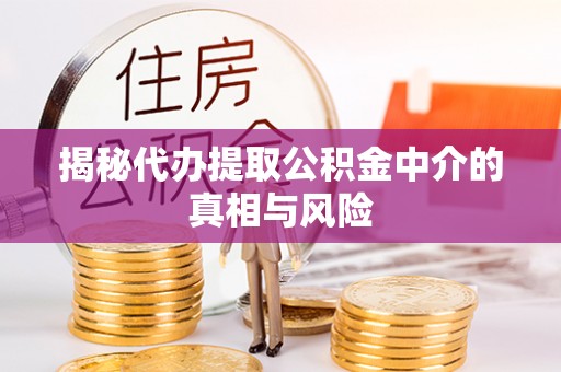 乐陵揭秘代办提取公积金中介的真相与风险
