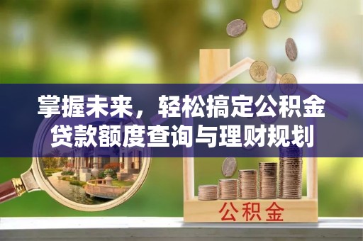 乐陵掌握未来，轻松搞定公积金贷款额度查询与理财规划