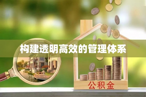 乐陵构建透明高效的管理体系