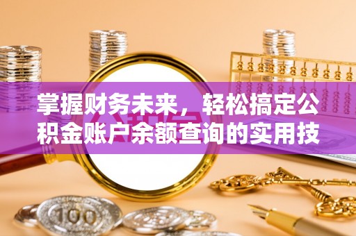 乐陵掌握财务未来，轻松搞定公积金账户余额查询的实用技巧