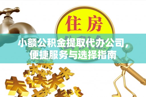 乐陵小额公积金提取代办公司，便捷服务与选择指南