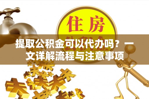 乐陵提取公积金可以代办吗？一文详解流程与注意事项