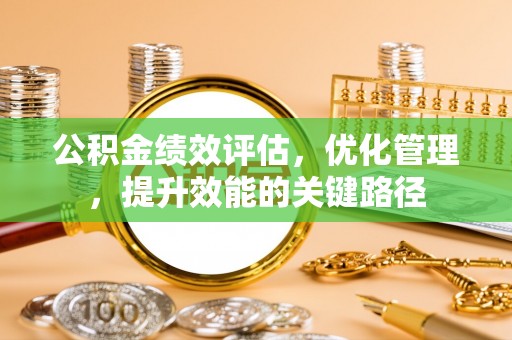 乐陵公积金绩效评估，优化管理，提升效能的关键路径