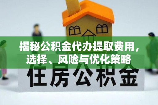 乐陵揭秘公积金代办提取费用，选择、风险与优化策略