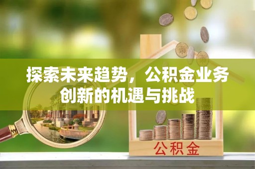 乐陵探索未来趋势，公积金业务创新的机遇与挑战