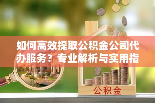 乐陵如何高效提取公积金公司代办服务？专业解析与实用指南
