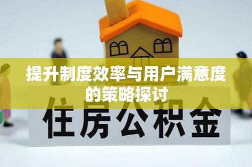 乐陵提升制度效率与用户满意度的策略探讨
